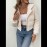 [Elegant Zip-Up Hooded Jacket] Elegant Women's Short Zip-Up Hooded Jacket | Full-Zip Closure, H-Line Silhouette, Flared Hem, Machine Washable, Versatile Casual to Semi-Formal, Solid Color (White & More)