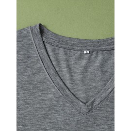 Women'S Casual V-Neck T-Shirt with 