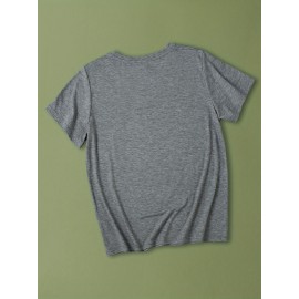 Women'S Casual V-Neck T-Shirt with 