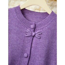 New Retro Buttoned Sweater Women's Fashionable Cardigan Top Soft and Cozy Knitwear