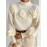 Elegant High-Neck Sweater with 3D Floral Embellishments – Soft, Plush, and Comfortable Fit, Perfect for Fall/Winter, Ideal for Creating a Serene Atmosphere, Casual Wear | Elegant Highneck | Construction, Sweater Dress