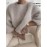 Women'S Autumn and Winter Round Neck Half-Sleeve Pullover Sweater, Soft Comfortable Fuzzy Loose Thick Top
