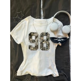 Women'S Camo Print T-Shirt with 